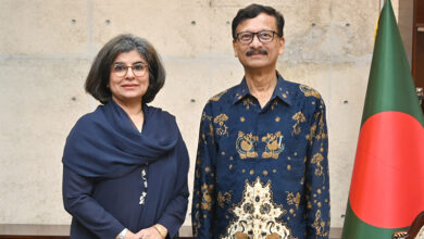 বৃহস্পতিবার পররাষ্ট্র উপদেষ্টা মো. তৌহিদ হোসেনের সঙ্গে সাক্ষাৎ করেছেন পাকিস্তানের পররাষ্ট্র সচিব আমনা বালুচ | ছবি: পররাষ্ট্র মন্ত্রণালয়