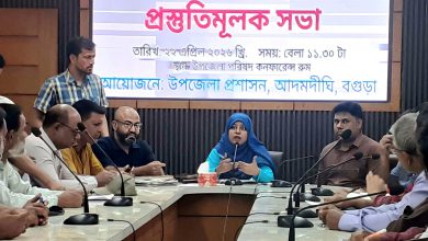 আদমদীঘিতে নতুন কুঁড়ি স্পোর্টস বাস্তবায়নে প্রস্ততি সভা অনুষ্ঠিত